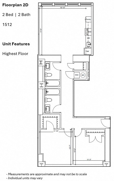550 Wood St Studio-3 Beds Apartment for Rent - Photo Gallery 21
